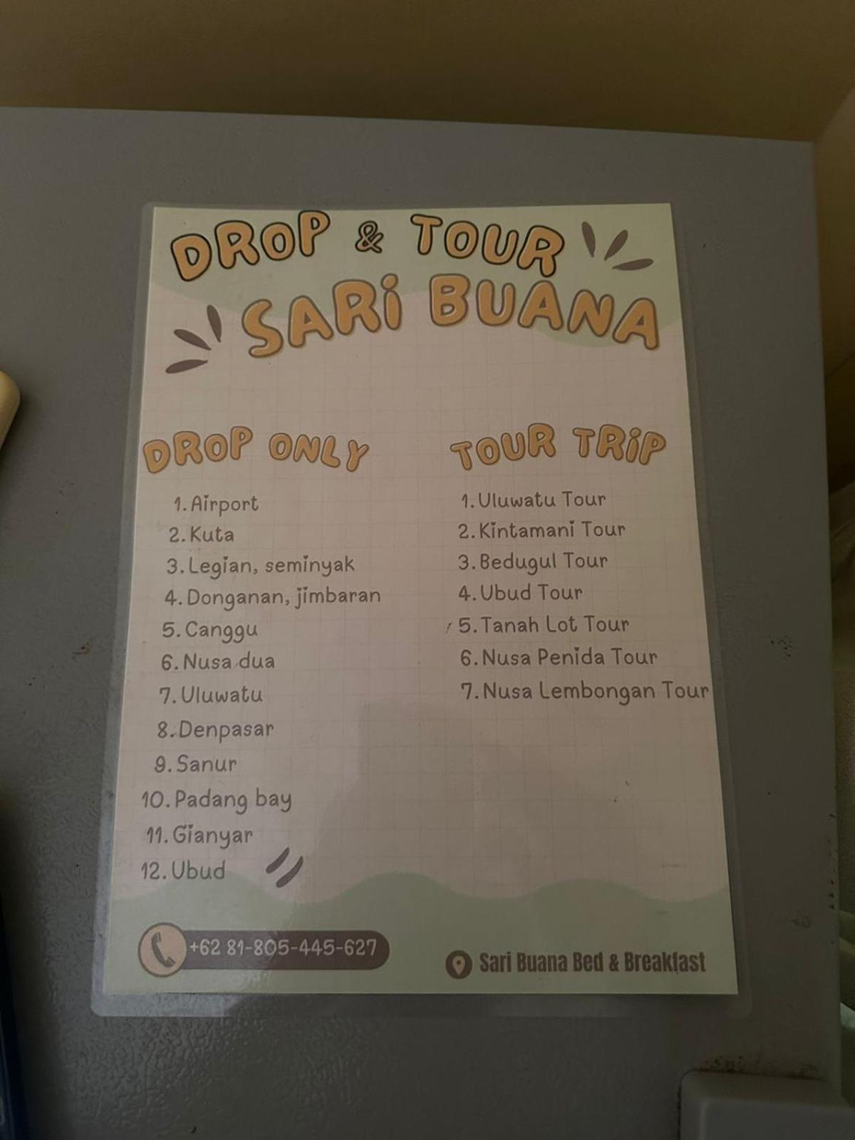 Sari Buana Bed & Breakfast Kuta Lombok Exterior foto